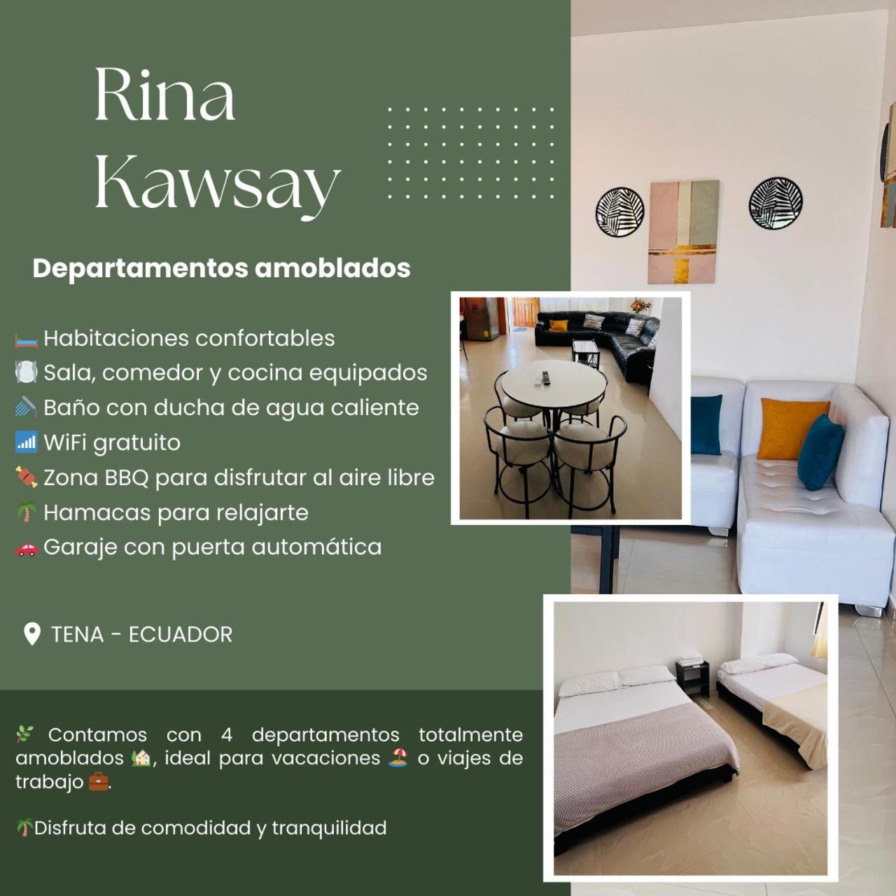 RinaKawsay - ViveViajando HERMOSO Apartamento completamente amoblado en TENA Exterior foto